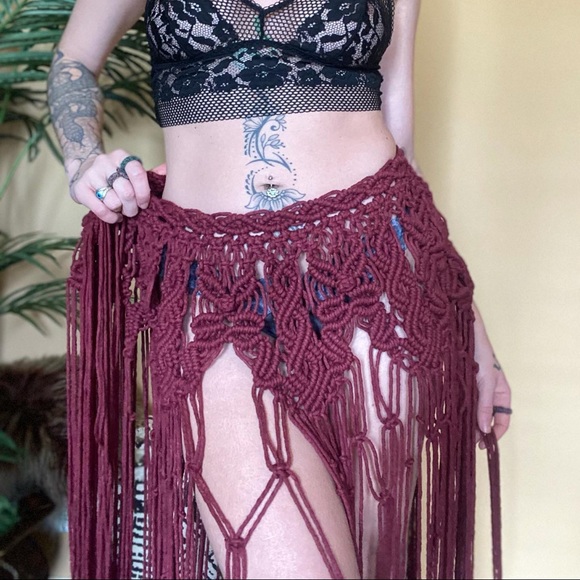 Handmade Macramé GoodVibeGoda Skirt - Picture 5 of 13